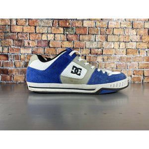 DC Shoes Co Mens SIZE 11 Vintage Blue White Suede